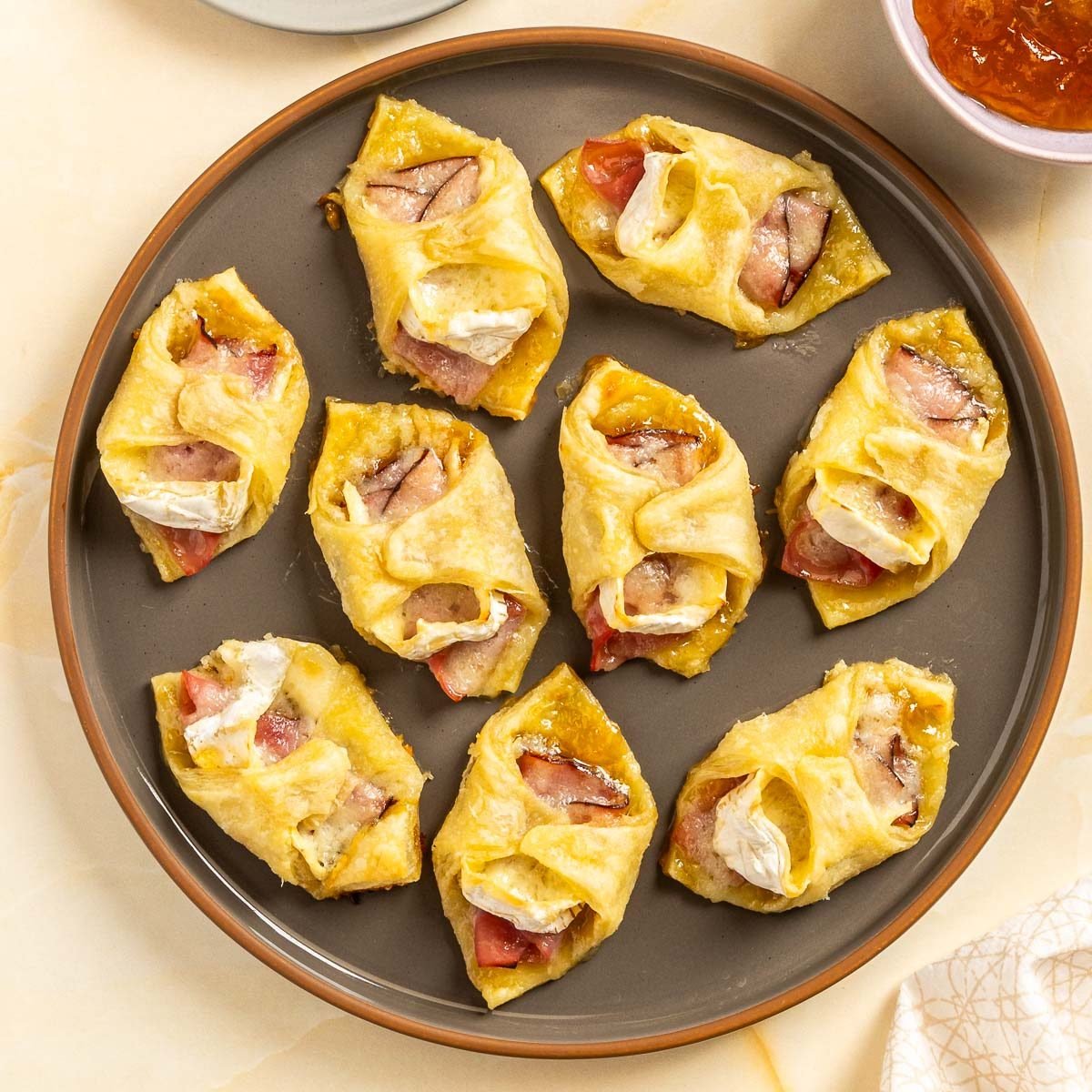 Taste of Home Ham and Cheese Puff Pastry photo of the finished recipe.